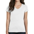 thumbnail image 1 of Gildan Women’s Short Tee - Heavy Cotton Women’s V-Neck T-Shirt 5V00L - Basic Short Sleeve Value Shirt for Ladies, 1 of 4