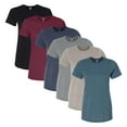 thumbnail image 1 of Gildan Women's Softstyle CVC T-Shirt, 4.6 oz. 60/40 Ring-Spun Cotton/Polyester Bulk Tee, Assorted Short Sleeve Crewneck Plain Tees, Mixed Color Solid T-shirts (Dark Color 6 Pack, M), 1 of 7