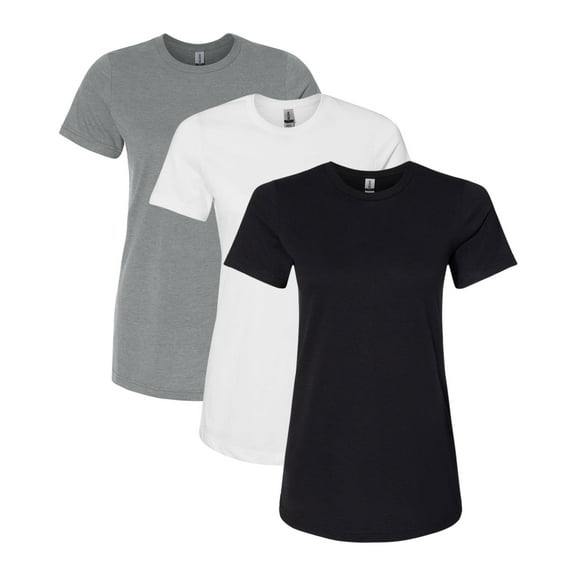 Gildan Women's Softstyle CVC T-Shirt, 4.6 oz. 60/40 Ring-Spun Cotton/Polyester Bulk Tee, Assorted Short Sleeve Crewneck Plain Tees, Mixed Color Solid T-shirts (Dark Bright Color 3 Pack, M)