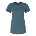 thumbnail image 1 of Gildan Women's Softstyle CVC T-Shirt Semi-fitted Crewneck Tee Shirt (Steel Blue, XL), 1 of 7