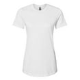 thumbnail image 1 of Gildan Women's Softstyle CVC T-Shirt Semi-fitted Crewneck Tee Shirt (White, S), 1 of 7