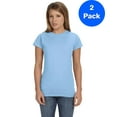 thumbnail image 1 of Gildan Womens 4.5 oz. SoftStyle Junior Fit T-Shirt 2 Pack, 1 of 2