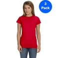 thumbnail image 1 of Gildan Womens 4.5 oz. SoftStyle Junior Fit T-Shirt 3 Pack, 1 of 2