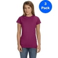 thumbnail image 1 of Gildan Womens 4.5 oz. SoftStyle Junior Fit T-Shirt 3 Pack, 1 of 2