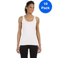 thumbnail image 1 of Gildan Womens 4.5 oz. SoftStyle Junior Fit Tank Top 10-Pack, 1 of 2