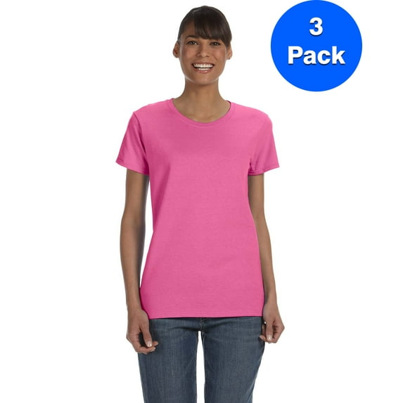 Gildan Womens 5.3 oz. Heavy Cotton Missy Fit T-Shirt 3-Pack