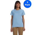 thumbnail image 1 of Gildan Womens 6.1 oz. Ultra Cotton T-Shirt 3-Pack, 1 of 2