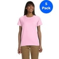 thumbnail image 1 of Gildan Womens 6.1 oz. Ultra Cotton T-Shirt 5-Pack, 1 of 2