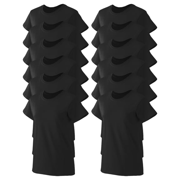 Gildan Womens Classic Comfort Bottom Hem Jeresy T-Shirt, Pack of 12