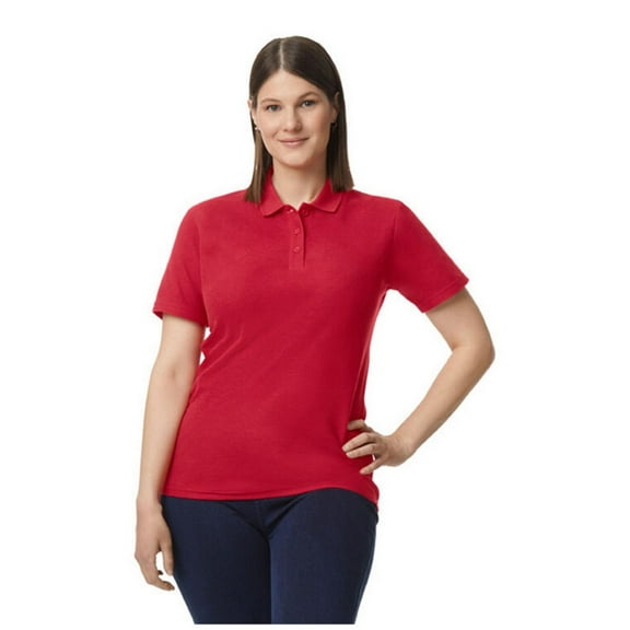 Gildan Womens Double Piqué Polo Shirt