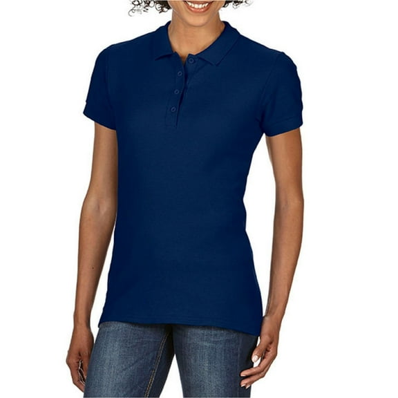 Gildan Womens Double Piqué Polo Shirt