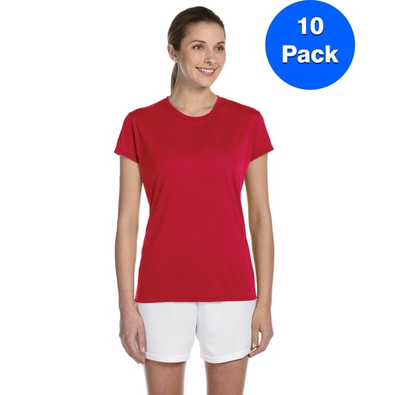 Gildan Womens Performance T-Shirt 10-Pack