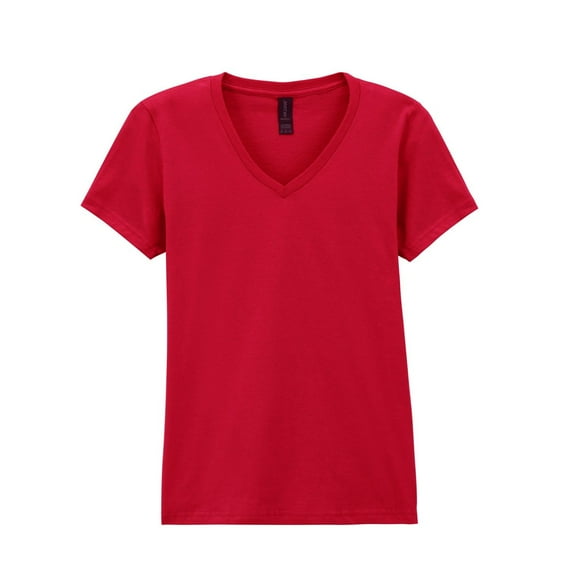 Gildan Womens Soft Style V Neck T-Shirt