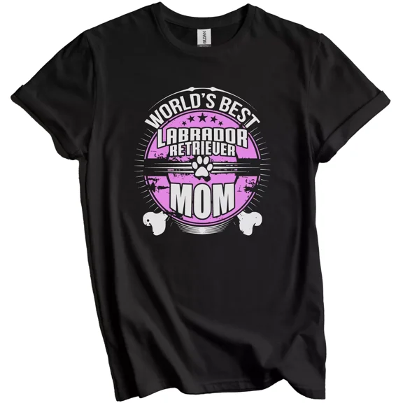 Gildan World'S Best Labrador Retriever Mom Dog Owner T-Shirt Gift For Men Women Unisex Tee