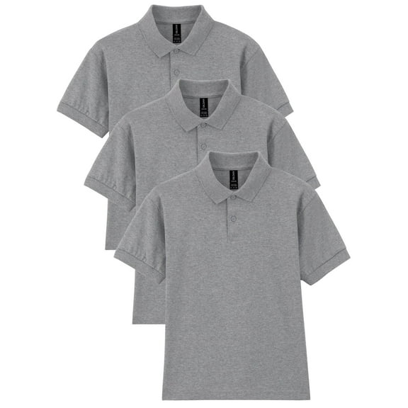 Gildan Youth DryBlend Short Sleeve Polo, Style G8800B, 3-Pack