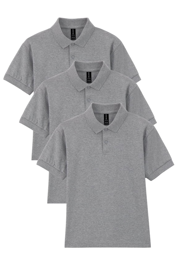 Youth DryBlend Short Sleeve Polo, Style G8800B, 3-Pack