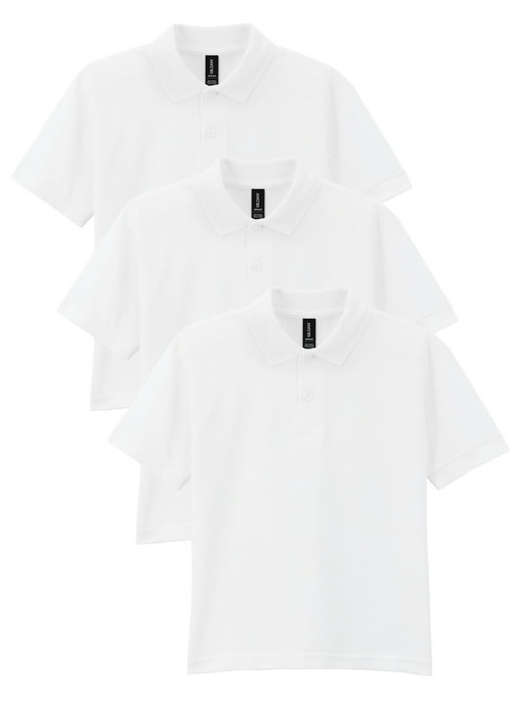 Gildan Youth DryBlend Short Sleeve Polo, Style G8800B, 3-Pack