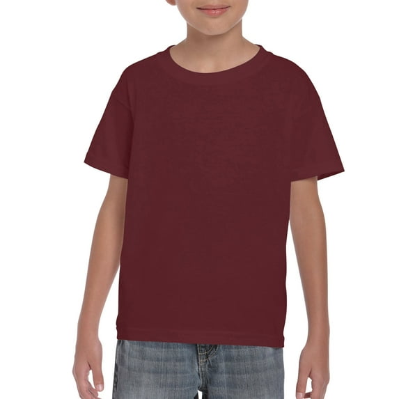 Gildan Youth DryBlend T-Shirt, S, Maroon