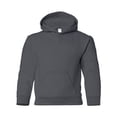 thumbnail image 1 of Gildan Youth Heavy Blend 50/50 Hooded Sweatshirt - CHARCOAL - XL, 1 of 3