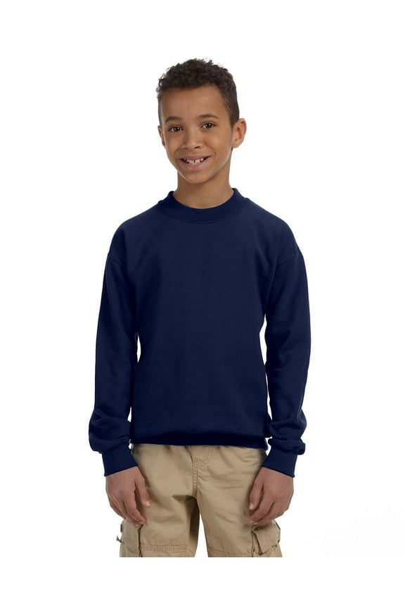 Youth Heavy Blend™ 8 oz., 50/50 Fleece Crew - G180B