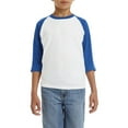 thumbnail image 1 of Gildan Youth Heavy Cottonâ„¢ 5.3 oz. 3/4-Raglan Sleeve T-Shirt - G570B, 1 of 1