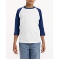 thumbnail image 1 of GD 5700B YTH HVY CT 3/4 RGLN T (WHITE/ NAVY XL), 1 of 1