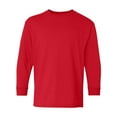 thumbnail image 1 of Gildan Youth Heavy Cotton Long Sleeve T-Shirt Crafts and DIY Crew Tees (Red , M), 1 of 7