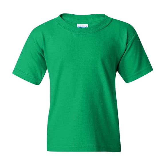 Gildan Youth Heavy Cotton Short Sleeve T-Shirt Craft and DIY Crew Tees (Irish Green, M)