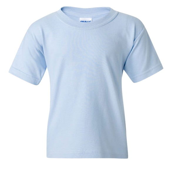 Gildan Youth Heavy Cotton Short Sleeve T-Shirt Craft and DIY Crew Tees (Light Blue, M)