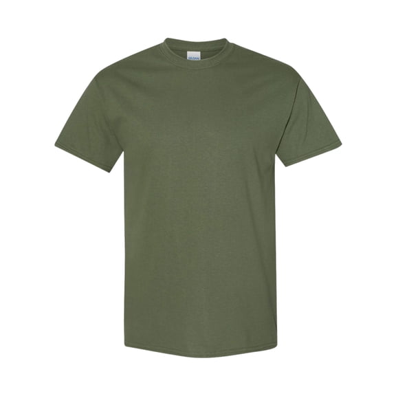 Gildan Youth Heavy Cotton Short Sleeve T-Shirt Craft and DIY Crew Tees (Military Green, S)