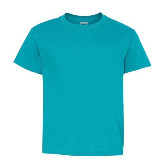Gildan Youth Heavy Cotton Short Sleeve T-Shirt Craft and DIY Crew Tees Tropical Blue, M)