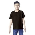 thumbnail image 1 of Gildan Youth Heavy Cotton T-Shirt, Blank Tee for Crafts & DIY, Kids Short Sleeve Tee, Dark Chocolate, M, 1 of 5