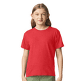 thumbnail image 1 of Gildan Youth Softstyle CVC T-Shirt, Short Sleeve Taped Neck Shirt, Red Mist Tee, Size M, 1 of 5