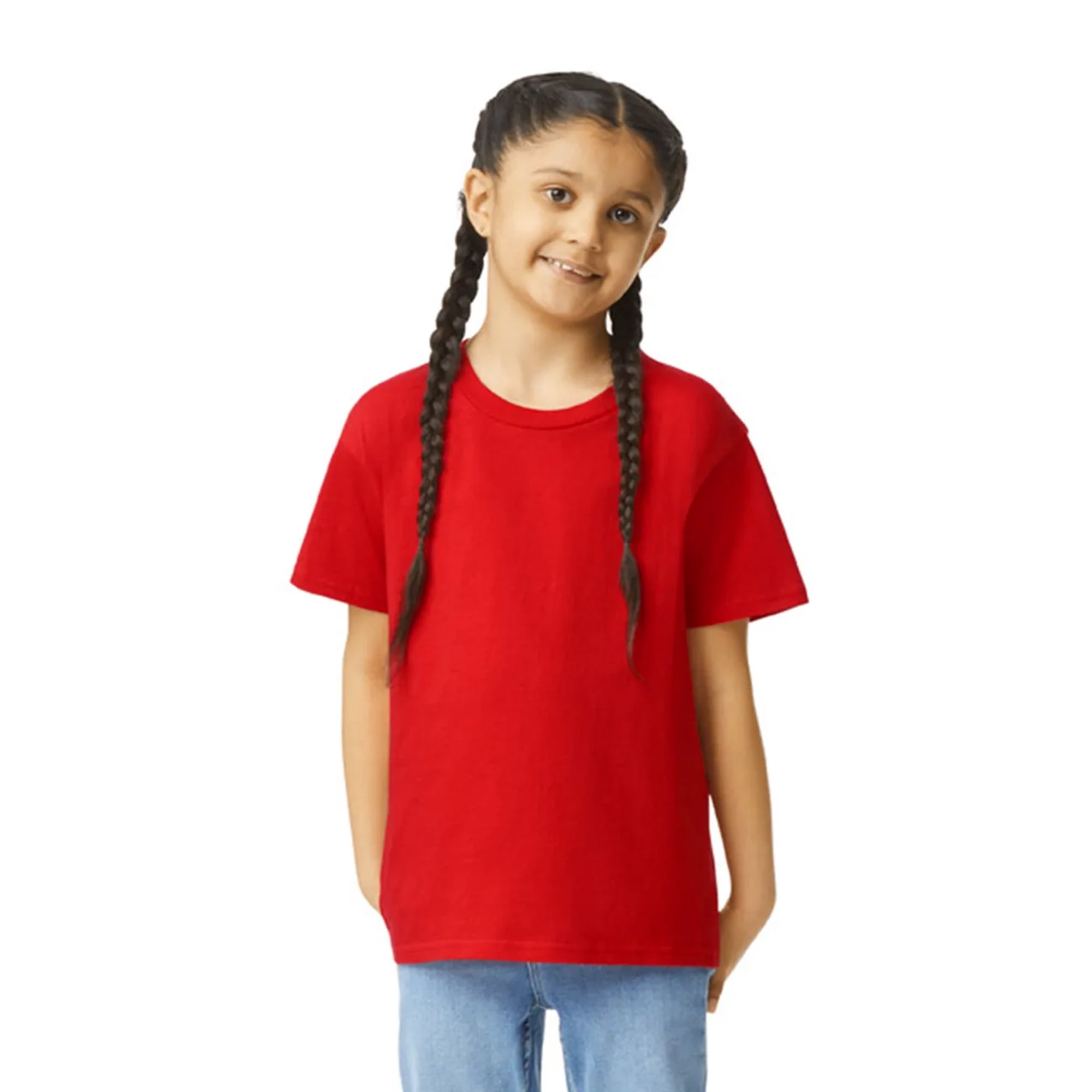Gildan Youth Softstyle Cotton T-Shirt, Kids Short Sleeve Crewneck