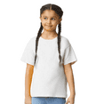 thumbnail image 1 of Gildan Youth Softstyle T-Shirt, Cotton Crewneck Tee for Boys & Girls, Kids T-Shirt, White, XS, 1 of 5
