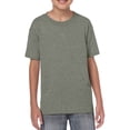 thumbnail image 1 of Gildan Youth Softstyle&nbsp;T-Shirt, L, Heather Military Green, 1 of 5