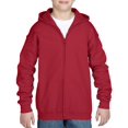 thumbnail image 1 of Gildan Yth Zip Hood Cardinal, 1 of 2