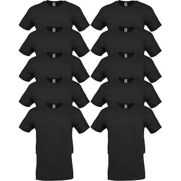 Gildan men's heavy cotton t-shirt, style G5000, 10-pack, Black