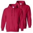 thumbnail image 1 of Gildan Mens Heavy Blend Hooded Sweatshirt, 2XL, Cherry Red (Pack of 2) 2 Cherry Red, 1 of 1