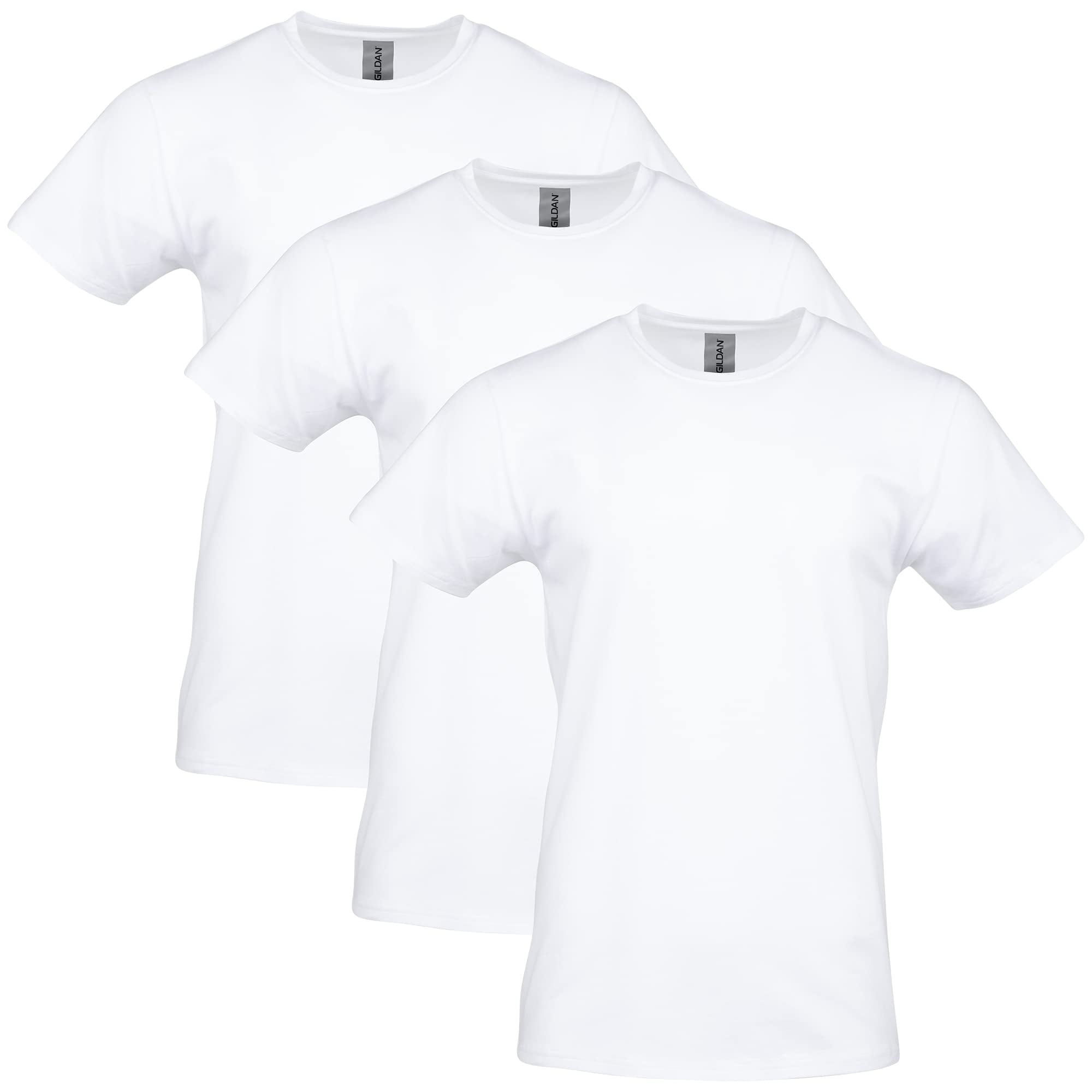 Gildan mens Heavy Cotton Tshirt, Style G5000, Multipack T Shirt, White