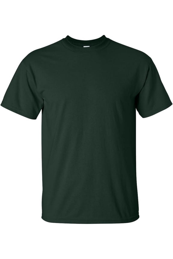 mens Ultra Cotton Adult Pack fashion t shirts, Cardinalred/Forestgreen, Large US