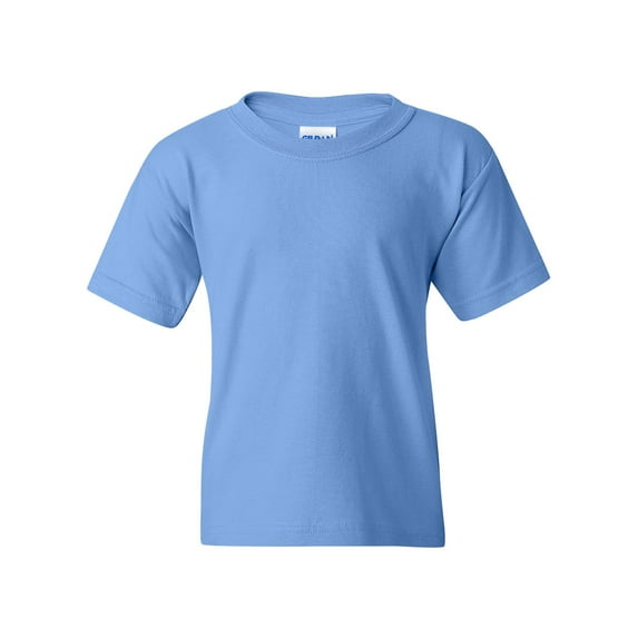 Couver Heavy Cotton™ Youth Girls Boys Short Sleeve T-Shirt Top, Carolina Blue, X-Small, 1 Pack