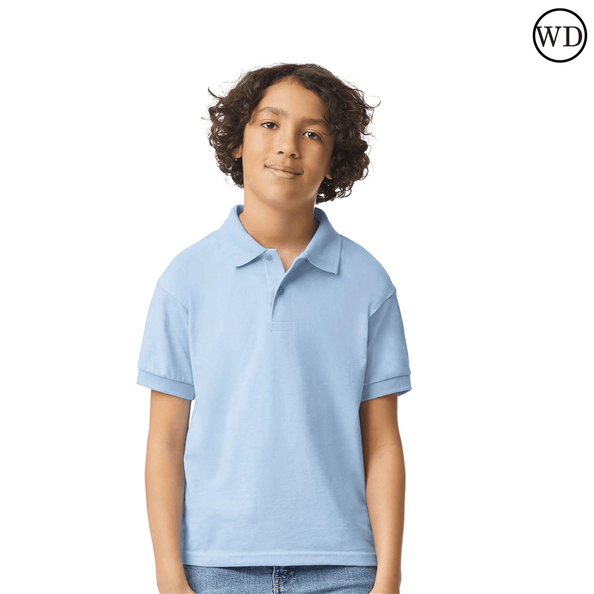 Gildan&nbsp;Youth Jersey Polo T-shirt, DryBlend Moisture-wicking 