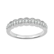 GILDED INTENT Gilded 1/4 ct. T.W. Lab Grown Diamond (SI1-SI2 Clarity, F-G Color) and Sterling Silver Band Ring