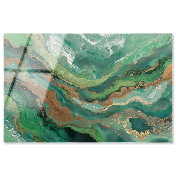 Gilded Agate I Acrylic Print Geode Art by Art Remedy, Ready to Hang, 15 x 10