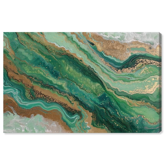 Gilded Agate II Canvas Print Geode Art by Art Remedy, Gallery Wrapped, 36 x 24