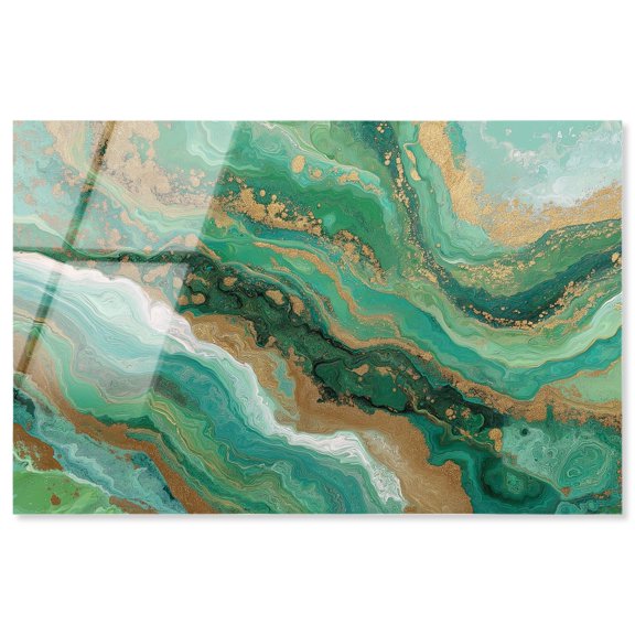 Gilded Agate III Acrylic Print Geode Art by Art Remedy, Ready to Hang, 54 x 36