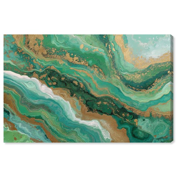 Gilded Agate III Canvas Print Geode Art by Art Remedy, Gallery Wrapped, 45 x 30