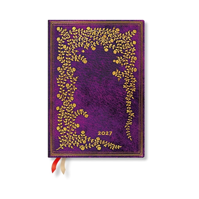 Gilded Age 2027 New York Rose MIDI Vertical Hardcover 12-Month Weekly Planner, 160pg, 100gsm by Paperblanks (Gilded Age), (Paperback)