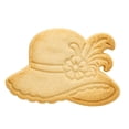thumbnail image 1 of Mighty Gadget Gilded Age Decorated Hat Cookie Cutter & Stamp - 4x2.8" Elegant Design for Themed Parties (Random Color), 1 of 6
